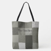 zwart-wit breiwerk tote bag (Achterkant)