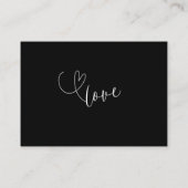 Zwart-wit Breng een Boek Baby shower Enclosure Informatiekaartje (Achterkant)