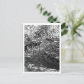Zwart-wit Briefkaart (Staand voorkant)