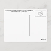 Zwart-wit Briefkaart (Achterkant)