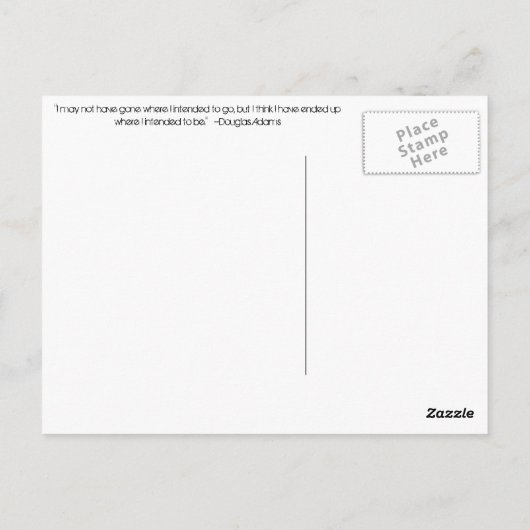 Zwart-wit Briefkaart (Achterkant)