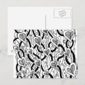 Zwart-wit Briefkaart (Voorkant / Achterkant)