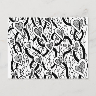 Zwart-wit Briefkaart