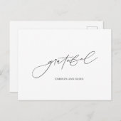 Zwart-wit Briefkaart (Voorkant / Achterkant)