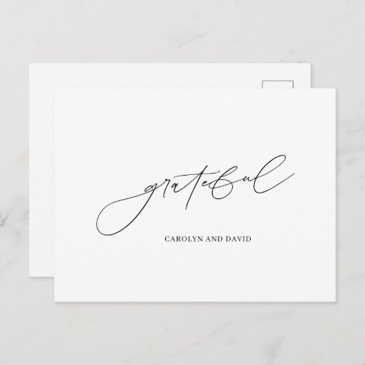 Zwart-wit Briefkaart (Voorkant / Achterkant)