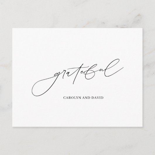 Zwart-wit Briefkaart (Voorkant)