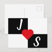 Zwart-wit Briefkaart (Voorkant / Achterkant)