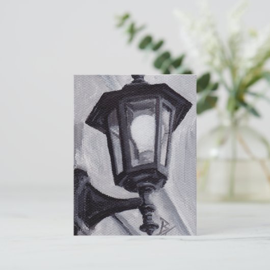 Zwart-wit Briefkaart (Staand voorkant)