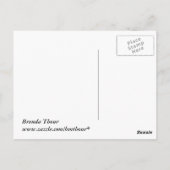 Zwart-wit Briefkaart (Achterkant)