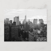 Zwart-wit Briefkaart van de Stad van New York (Voorkant)