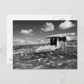 zwart-wit briefkaart van Poulnabrone co.clare (Voorkant / Achterkant)