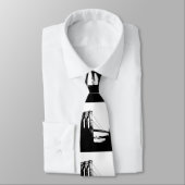 Zwart-wit  Brooklyn Bridge-Stropdas Stropdas (Gebonden)