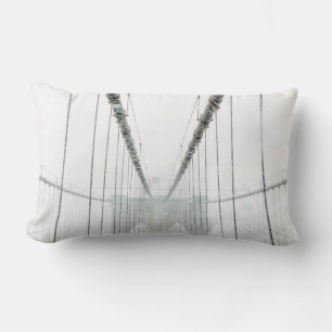 Zwart-wit Brooklyn Brug Kussen