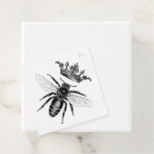  zwart-wit bruid voor bij bedankjes labels (In situ)