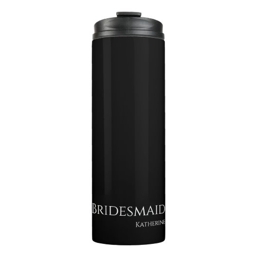 Zwart-wit-bruidsmeisje- Thermosbeker (Voorkant)