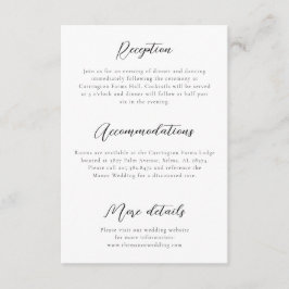 Zwart-wit bruiloft behuizing Kaart