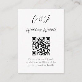 Zwart-wit bruiloft behuizing Kaart