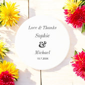 Zwart wit bruiloft bruid bruidegom zandsteen onderzetter