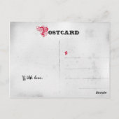 zwart wit bruiloft Dank u Briefkaart (Achterkant)