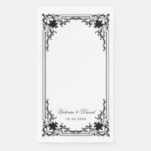  zwart-wit bruiloft Elegant script