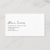 Zwart-wit bruiloft fotografie Visitekaartje (Achterkant)