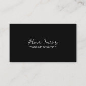 Zwart-wit bruiloft fotografie Visitekaartje (Voorkant)