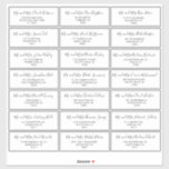 Zwart-wit bruiloft Gast Adres Label<br><div class="desc">Dit zwart-wit bruiloft gastadreslabel is perfect voor een eenvoudige bruiloft. Het ontwerp is voorzien van een prachtige kalligrafie voorzijde op een witte achtergrond om uw evenement te verfraaien.</div>