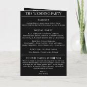 Zwart-wit bruiloft magazine Hoesje uitnodiging (Achterkant)