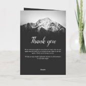 Zwart-wit bruiloft onder de bergen programma (Achterkant)