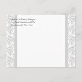 Zwart/Wit Bruiloft Save the Date Foto Briefkaart (Achterkant)