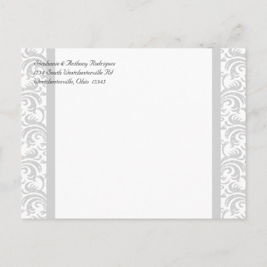 Zwart/Wit Bruiloft Save the Date Foto Briefkaart (Achterkant)