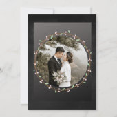 Zwart-wit bruiloft Save The Date Kaart (Achterkant)