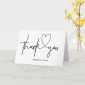 Zwart-wit bruiloft Verloving Hartelijk dank Kaart (Gele Bloem)