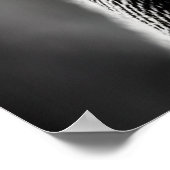 Zwart wit bruin portret van een wandelaar | AI Art Poster (Hoek)