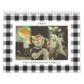 Zwart-wit Buffalo Check 2025 Foto Kalender (Hoes)