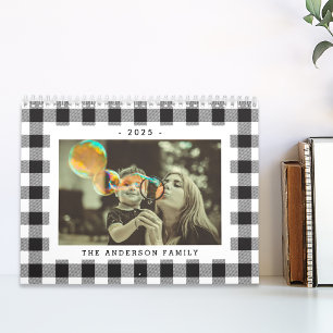 Zwart-wit Buffalo Check 2025 Foto Kalender