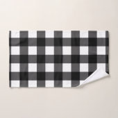 Zwart & wit Buffalo geruit geruit plaid Bad Handdoek (Handdoek)