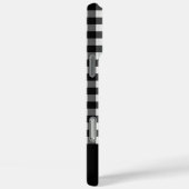 Zwart-wit Buffalo Plaid Aangepaste Naam Case-Mate iPhone Case (Achterkant / Rechts)