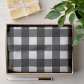 Zwart & Wit Buffalo Schotlandse ruit print Tissuepapier (Geschenk)