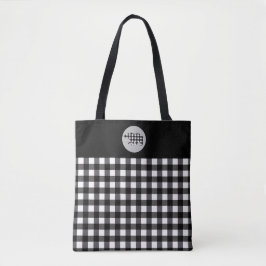 Zwart wit buffel Beer Tote Bag
