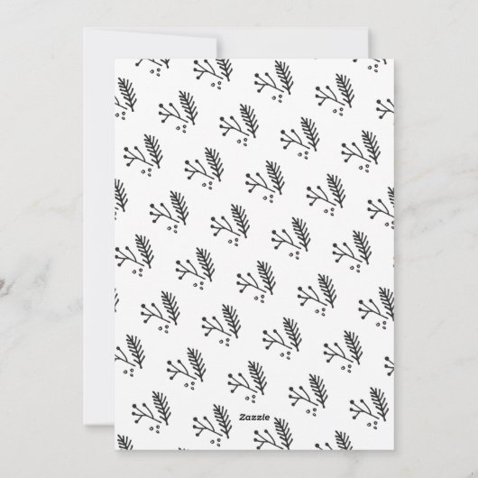 Zwart-wit Buffel Check Bruin Kraft CHEER Feestdagenkaart (Achterkant)