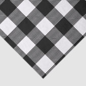 Zwart-wit Buffel Check Plaid Pattern Tissuepapier (Detail)
