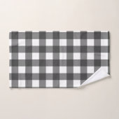 Zwart-wit Buffel Plaid Bad Handdoek (Handdoek)