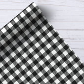 Zwart-wit Buffel Plaid Cadeaupapier