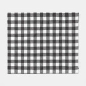 Zwart-wit Buffel Plaid Deken (Voorkant (Horizontaal))