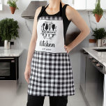 Zwart-wit Buffel Plaid Keukennaam Schort<br><div class="desc">Introductie van ons stijlvolle Black and White Buffalo Plaid Kitchen Name Schort, een must-have accessoire voor de moderne chef-kok. Dit schort is gemaakt van hoogwaardige materialen en combineert klassiek buffelplaid design met een gepersonaliseerde touch. Het schort is gemaakt voor zowel stijl als functionaliteit en heeft een tijdloos zwart-wit buffelpatroon dat...</div>