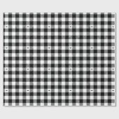 Zwart-wit Buffel Plaid met F-35 Cadeaupapier (Vlak)
