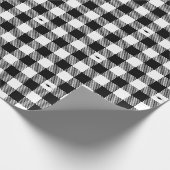 Zwart-wit Buffel Plaid met F-35 Cadeaupapier (Hoek)