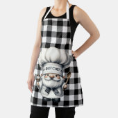 Zwart-wit Buffel Plaid Schort (Insitu)