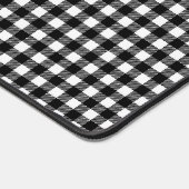 Zwart-wit buffelpatroon bureau mat (Hoek)